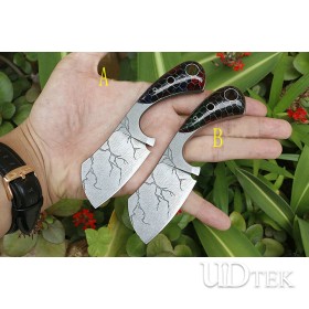Lightning 9cr18MOV blade small fixed hunting knife with kydex sheath UD405420